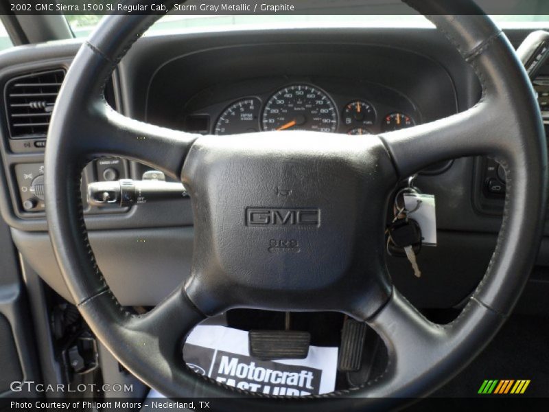 Storm Gray Metallic / Graphite 2002 GMC Sierra 1500 SL Regular Cab