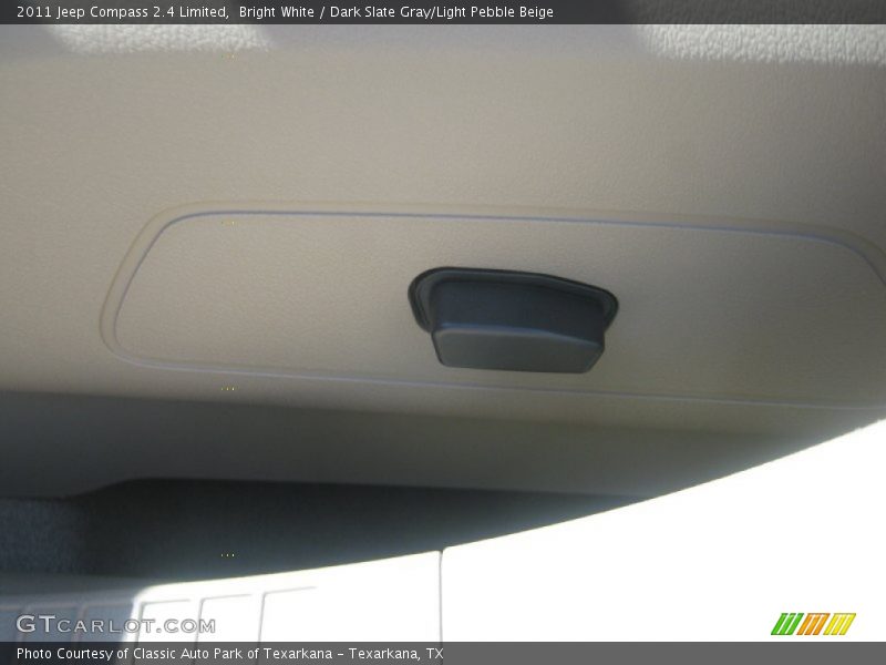 Bright White / Dark Slate Gray/Light Pebble Beige 2011 Jeep Compass 2.4 Limited