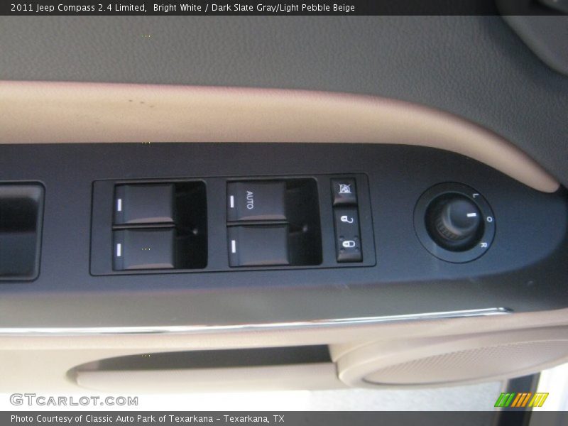 Bright White / Dark Slate Gray/Light Pebble Beige 2011 Jeep Compass 2.4 Limited