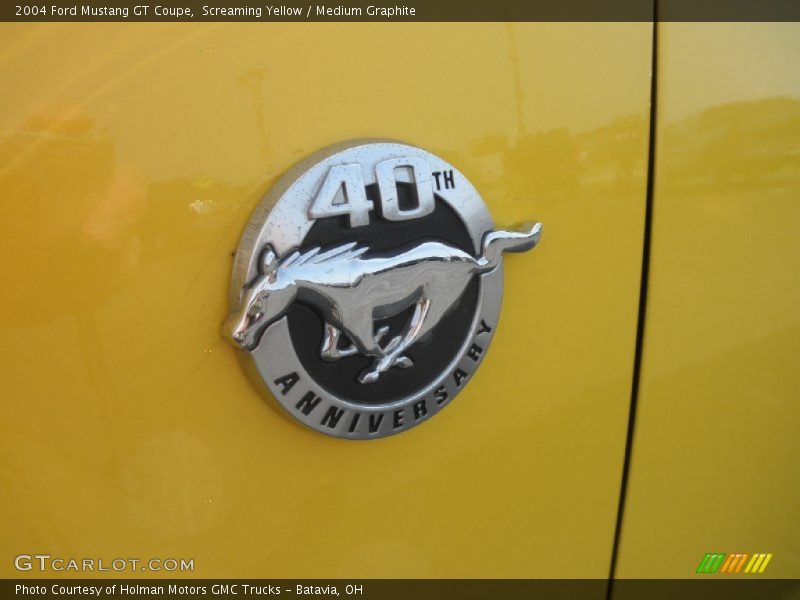 Screaming Yellow / Medium Graphite 2004 Ford Mustang GT Coupe