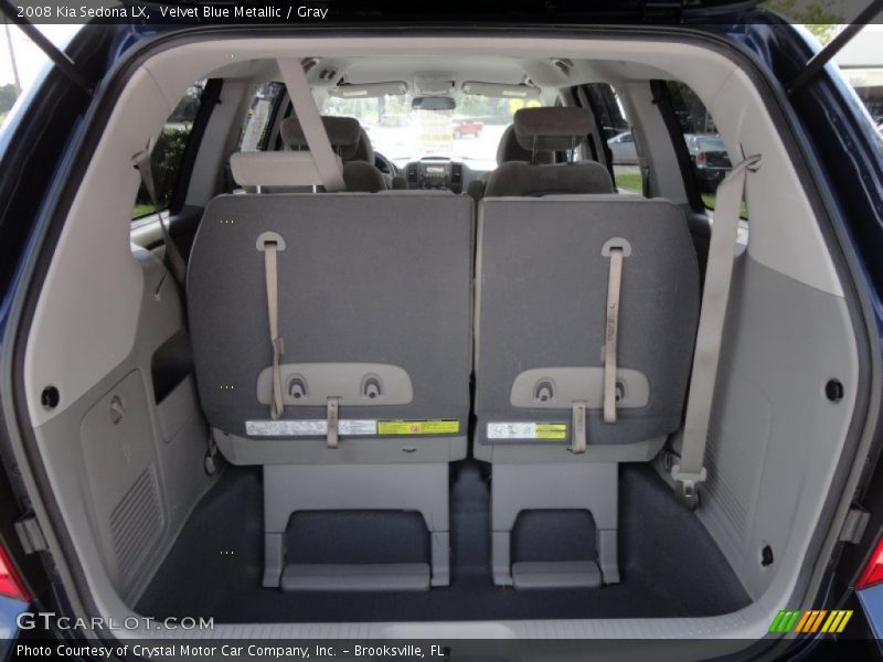 Velvet Blue Metallic / Gray 2008 Kia Sedona LX