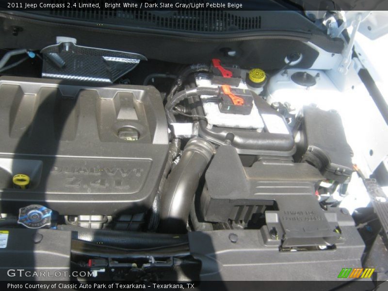 Bright White / Dark Slate Gray/Light Pebble Beige 2011 Jeep Compass 2.4 Limited