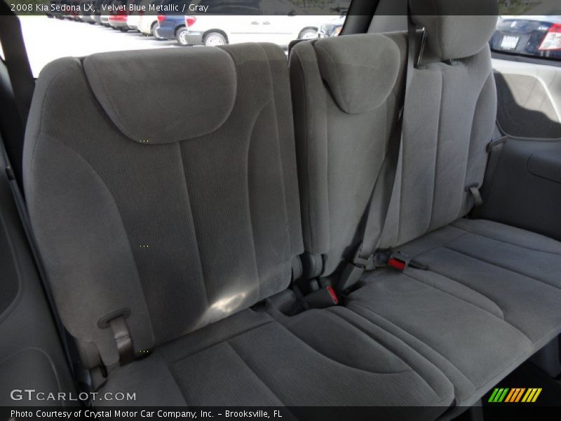 Velvet Blue Metallic / Gray 2008 Kia Sedona LX