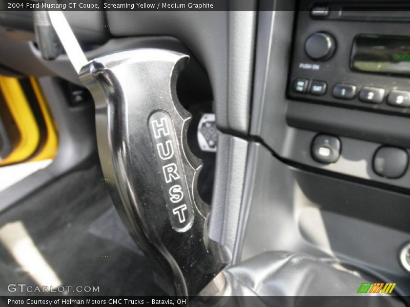 Screaming Yellow / Medium Graphite 2004 Ford Mustang GT Coupe