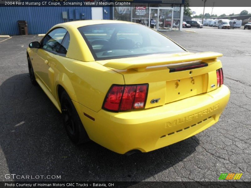 Screaming Yellow / Medium Graphite 2004 Ford Mustang GT Coupe