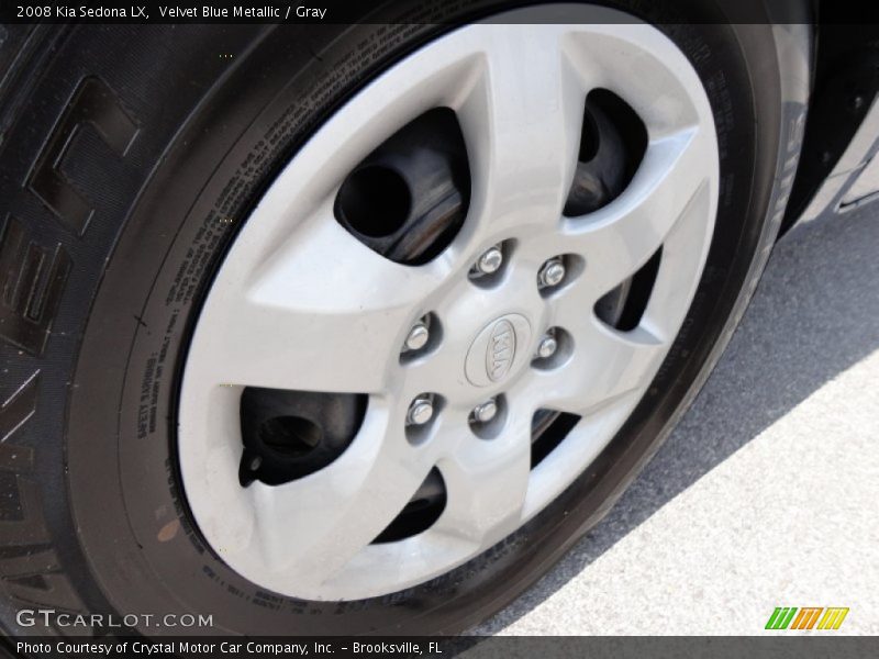Velvet Blue Metallic / Gray 2008 Kia Sedona LX