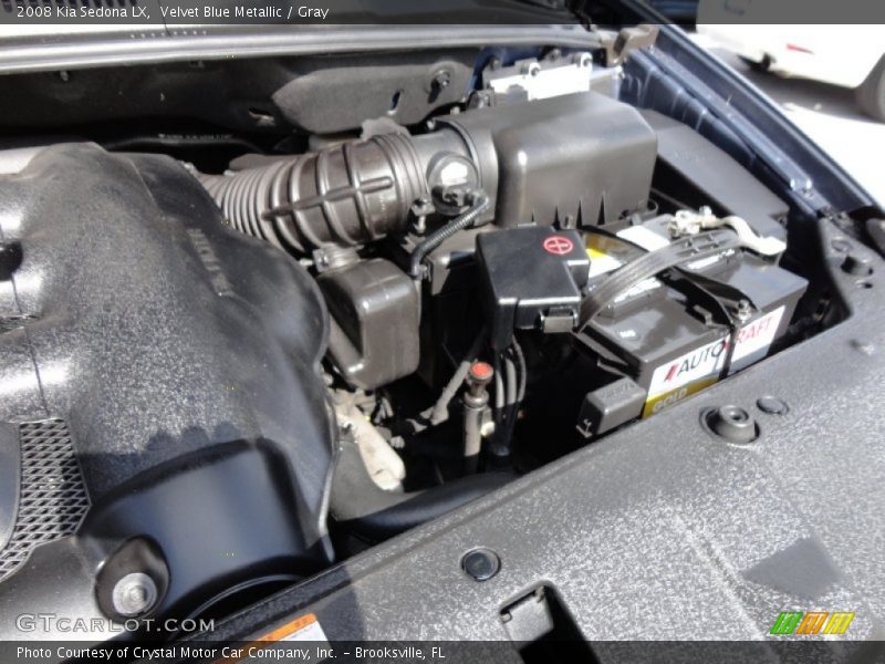 Velvet Blue Metallic / Gray 2008 Kia Sedona LX