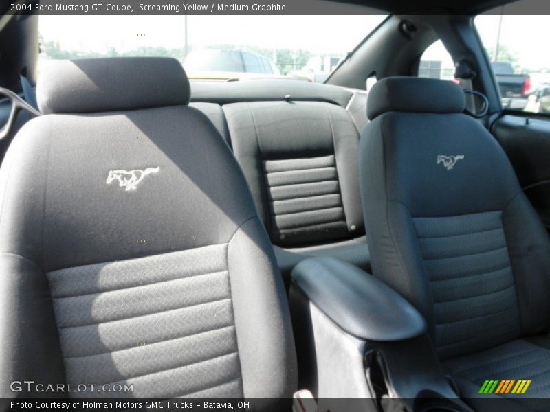 Screaming Yellow / Medium Graphite 2004 Ford Mustang GT Coupe