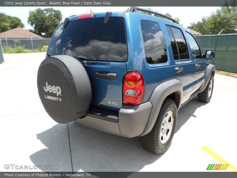 Atlantic Blue Pearl / Dark Slate Gray 2003 Jeep Liberty Sport