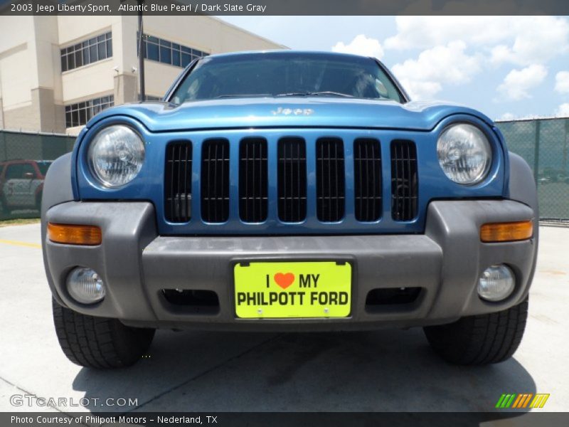 Atlantic Blue Pearl / Dark Slate Gray 2003 Jeep Liberty Sport