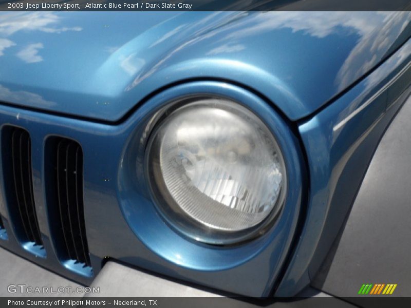 Atlantic Blue Pearl / Dark Slate Gray 2003 Jeep Liberty Sport