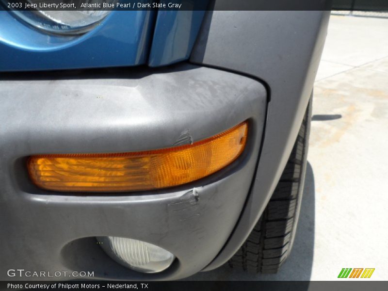 Atlantic Blue Pearl / Dark Slate Gray 2003 Jeep Liberty Sport