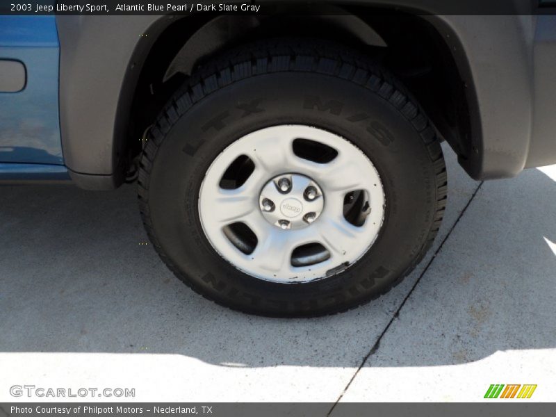 Atlantic Blue Pearl / Dark Slate Gray 2003 Jeep Liberty Sport