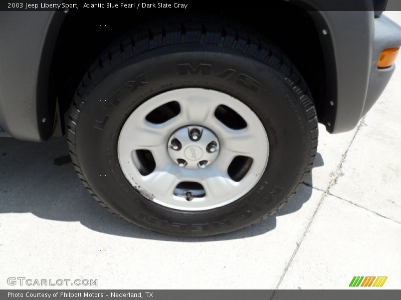 Atlantic Blue Pearl / Dark Slate Gray 2003 Jeep Liberty Sport