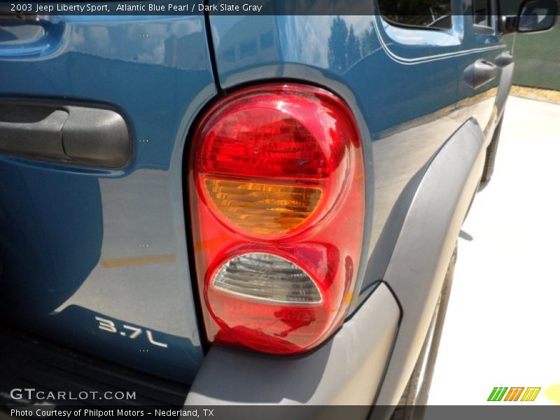 Atlantic Blue Pearl / Dark Slate Gray 2003 Jeep Liberty Sport