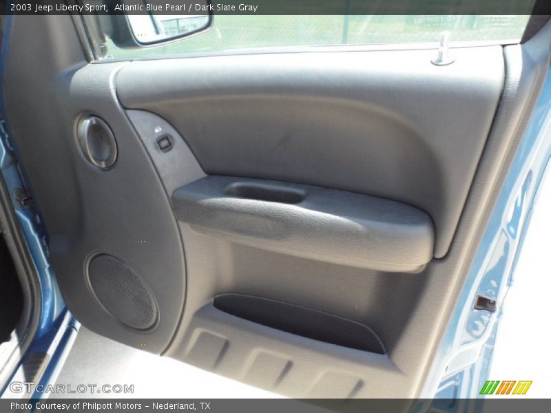 Atlantic Blue Pearl / Dark Slate Gray 2003 Jeep Liberty Sport