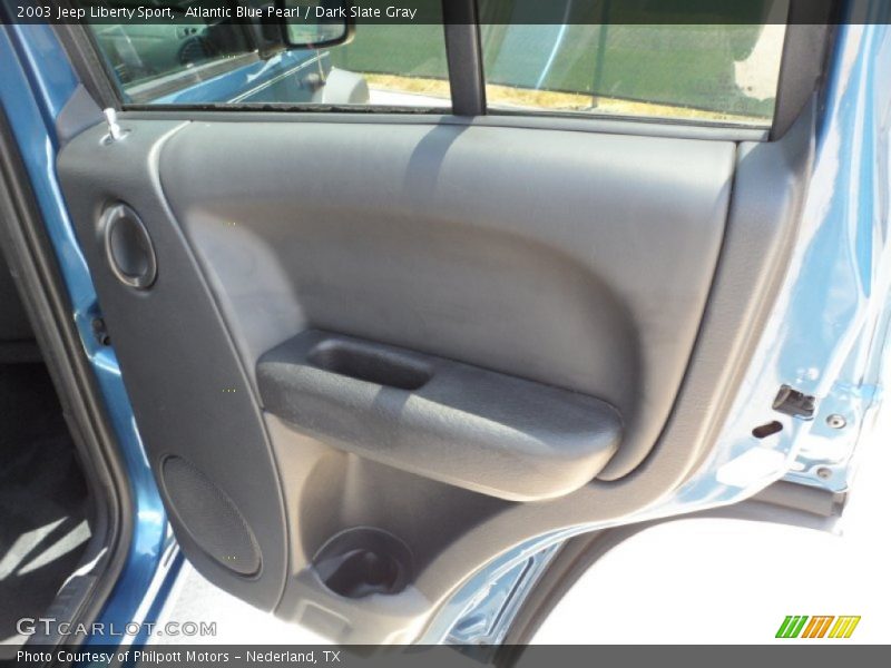 Atlantic Blue Pearl / Dark Slate Gray 2003 Jeep Liberty Sport