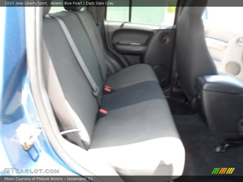 Atlantic Blue Pearl / Dark Slate Gray 2003 Jeep Liberty Sport