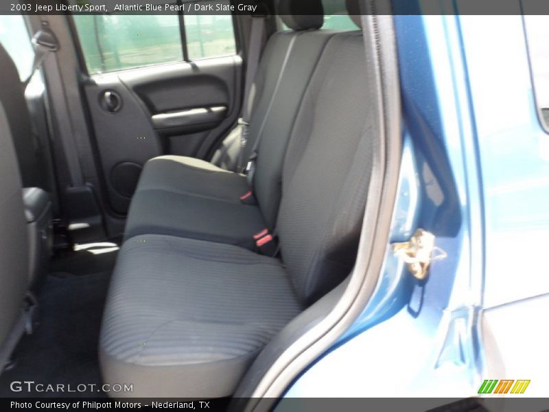 Atlantic Blue Pearl / Dark Slate Gray 2003 Jeep Liberty Sport