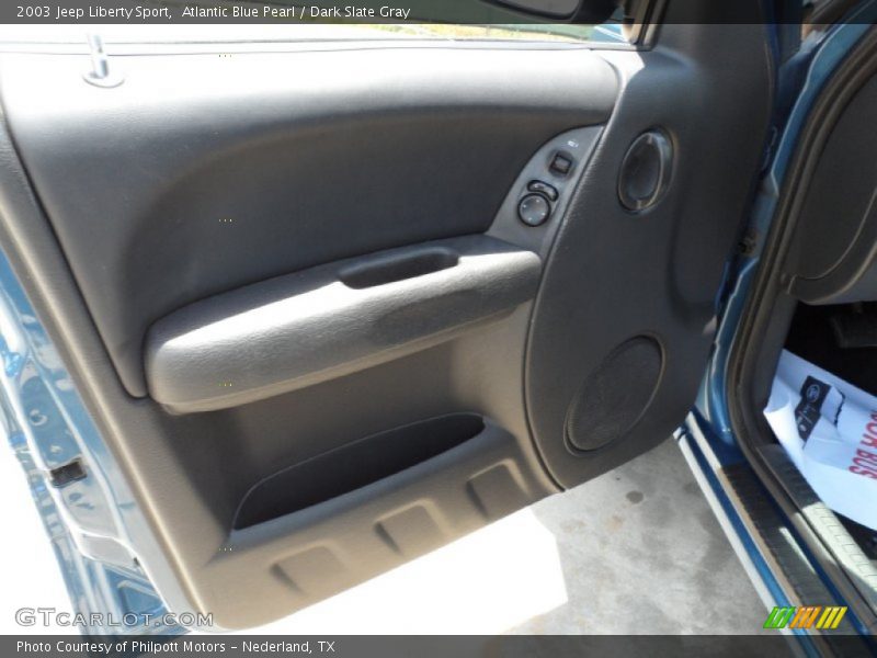 Atlantic Blue Pearl / Dark Slate Gray 2003 Jeep Liberty Sport