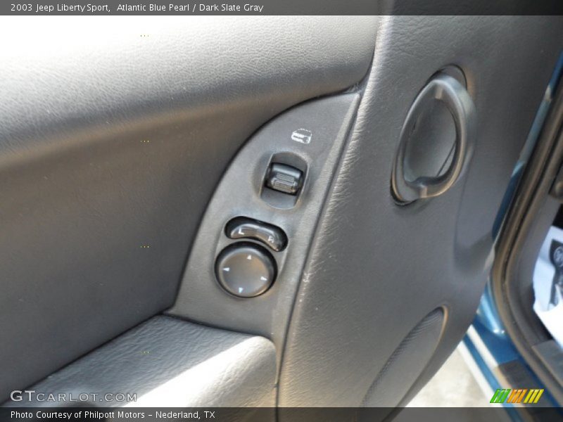 Atlantic Blue Pearl / Dark Slate Gray 2003 Jeep Liberty Sport