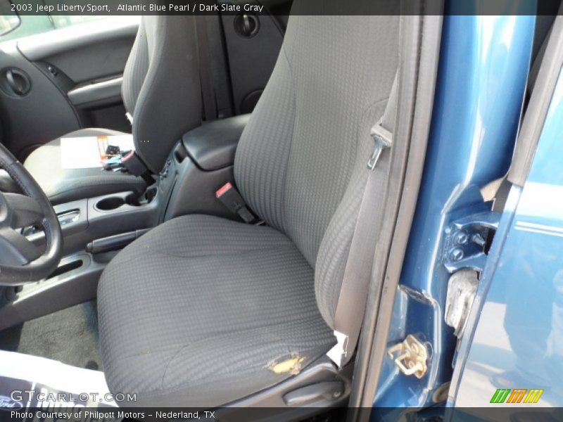 Atlantic Blue Pearl / Dark Slate Gray 2003 Jeep Liberty Sport