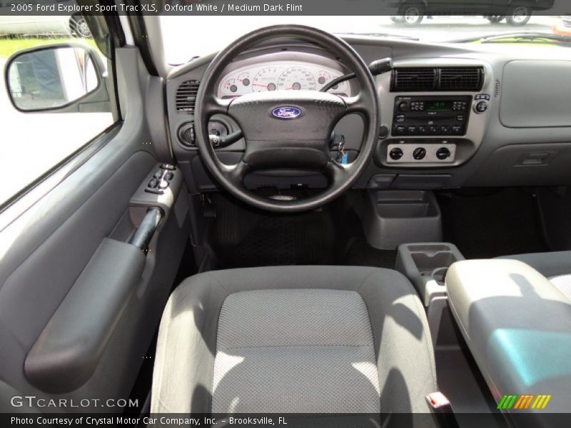 Oxford White / Medium Dark Flint 2005 Ford Explorer Sport Trac XLS