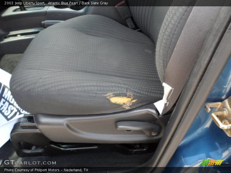 Atlantic Blue Pearl / Dark Slate Gray 2003 Jeep Liberty Sport