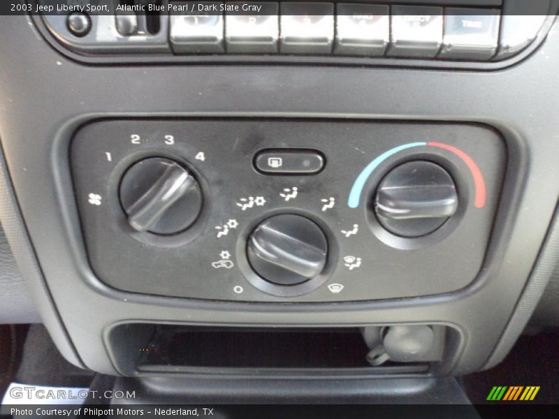 Atlantic Blue Pearl / Dark Slate Gray 2003 Jeep Liberty Sport