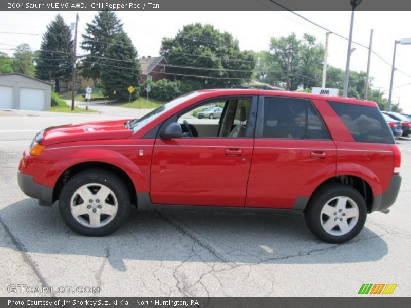 Chili Pepper Red / Tan 2004 Saturn VUE V6 AWD