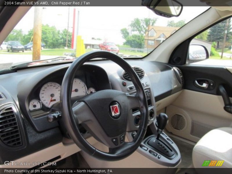 Chili Pepper Red / Tan 2004 Saturn VUE V6 AWD