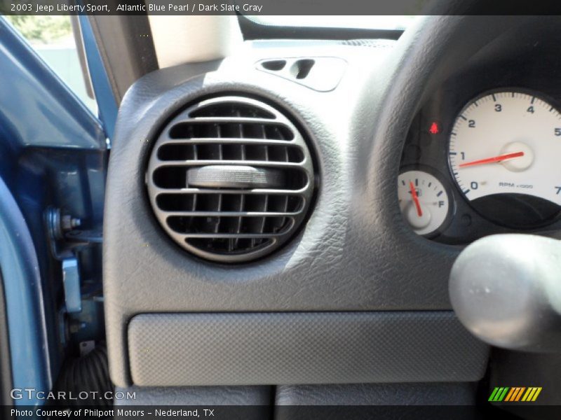 Atlantic Blue Pearl / Dark Slate Gray 2003 Jeep Liberty Sport