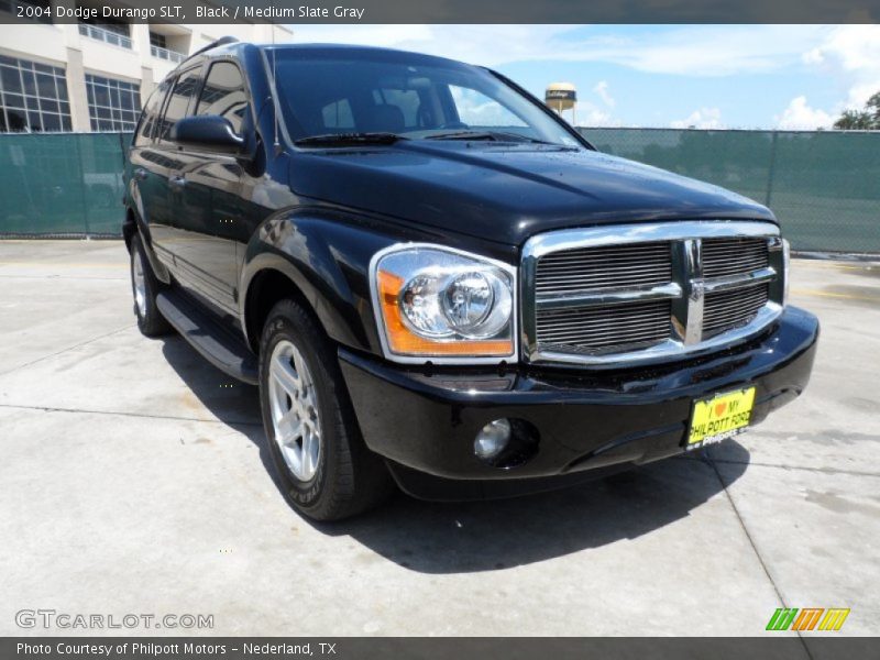 Black / Medium Slate Gray 2004 Dodge Durango SLT