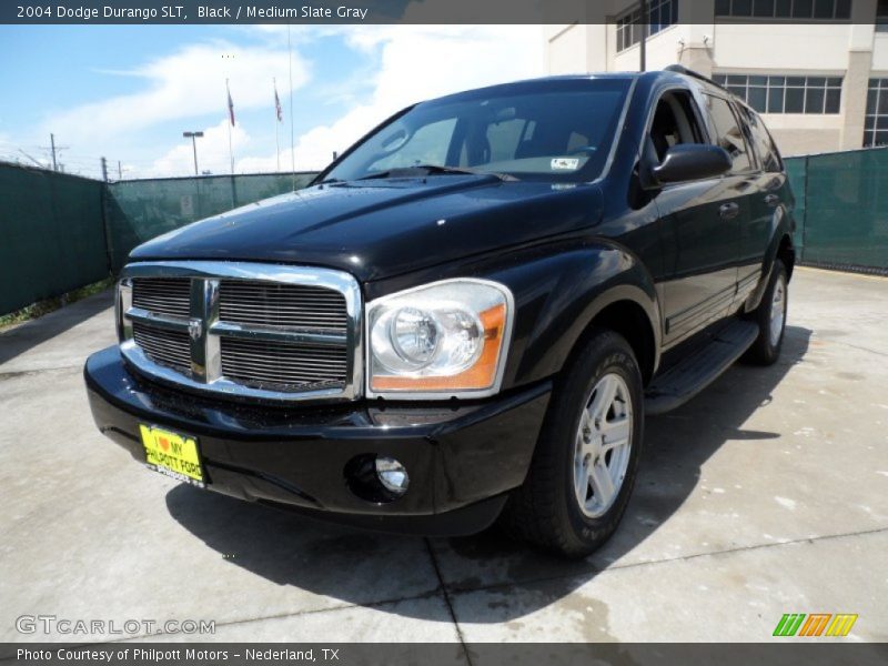 Black / Medium Slate Gray 2004 Dodge Durango SLT