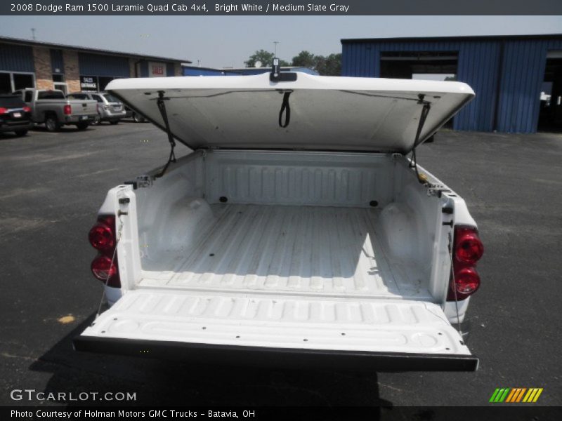 Bright White / Medium Slate Gray 2008 Dodge Ram 1500 Laramie Quad Cab 4x4