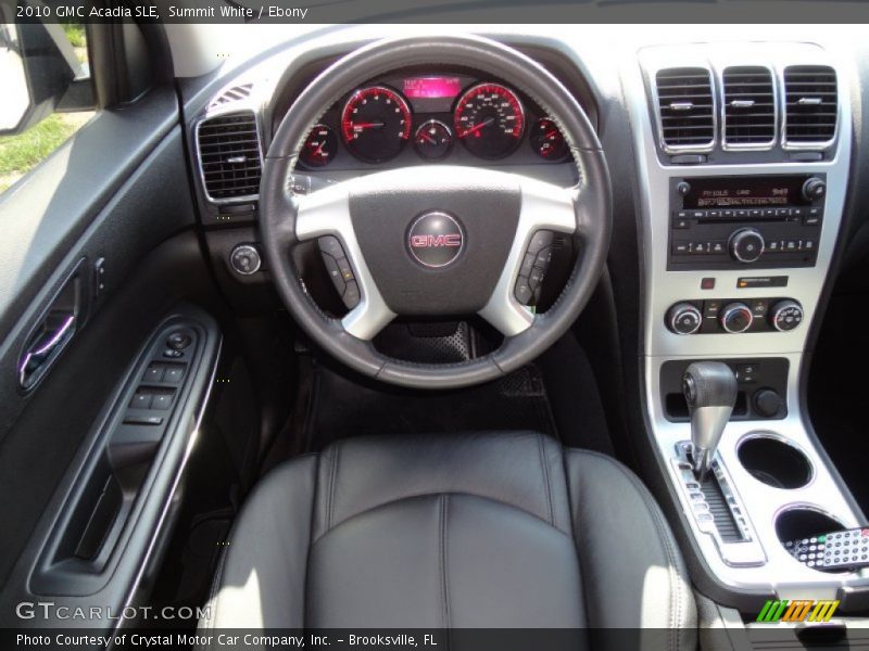 Summit White / Ebony 2010 GMC Acadia SLE