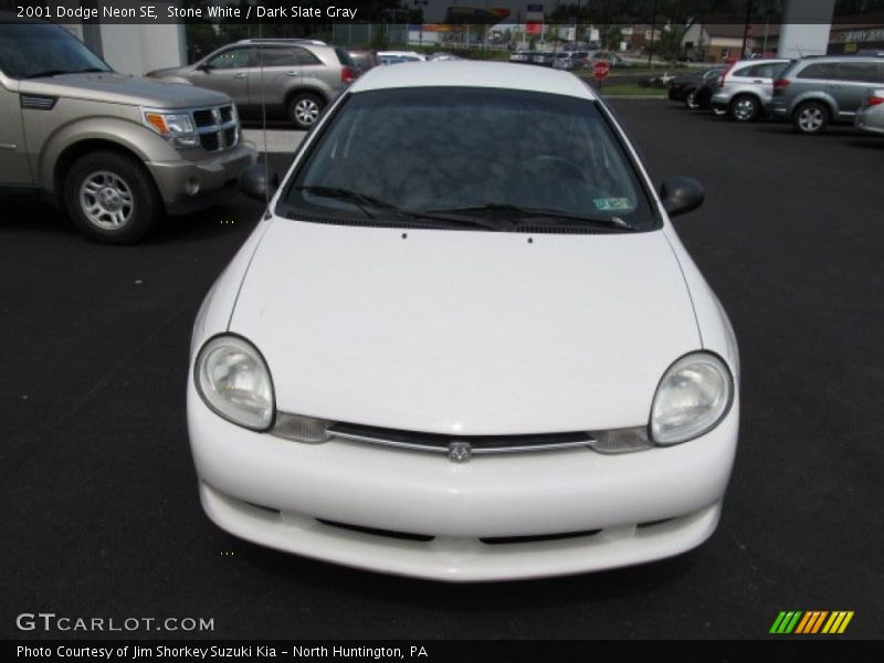 Stone White / Dark Slate Gray 2001 Dodge Neon SE