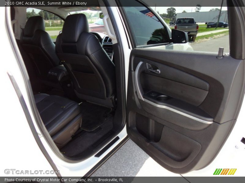 Summit White / Ebony 2010 GMC Acadia SLE