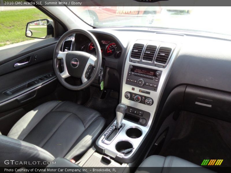 Summit White / Ebony 2010 GMC Acadia SLE