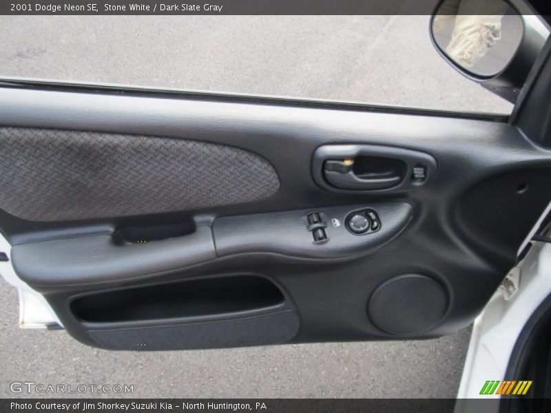 Stone White / Dark Slate Gray 2001 Dodge Neon SE