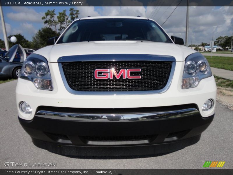 Summit White / Ebony 2010 GMC Acadia SLE