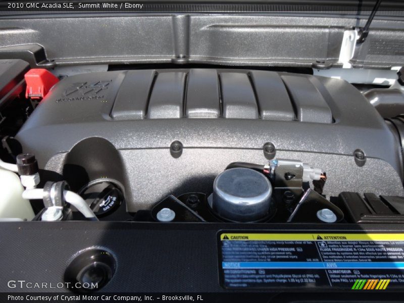 Summit White / Ebony 2010 GMC Acadia SLE