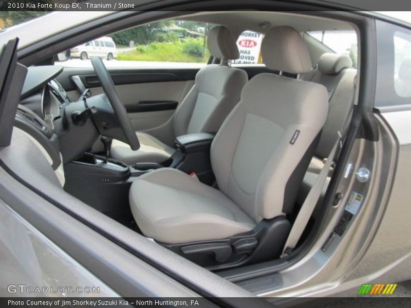  2010 Forte Koup EX Stone Interior