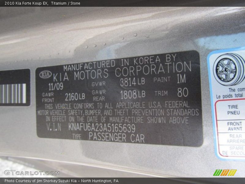 Titanium / Stone 2010 Kia Forte Koup EX