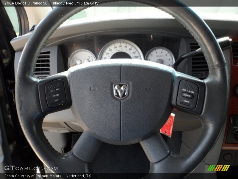 Black / Medium Slate Gray 2004 Dodge Durango SLT