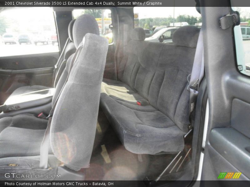 Summit White / Graphite 2001 Chevrolet Silverado 3500 LS Extended Cab 4x4 Dually