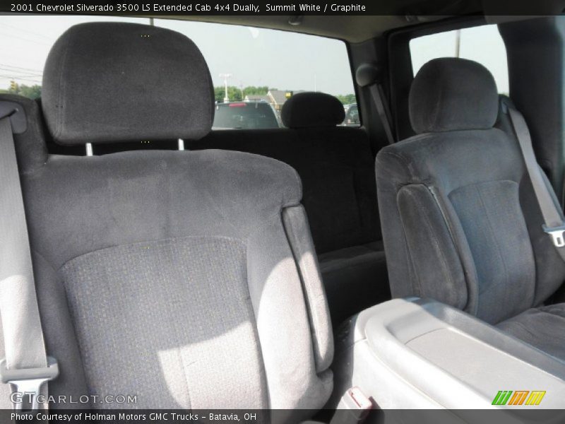 Summit White / Graphite 2001 Chevrolet Silverado 3500 LS Extended Cab 4x4 Dually