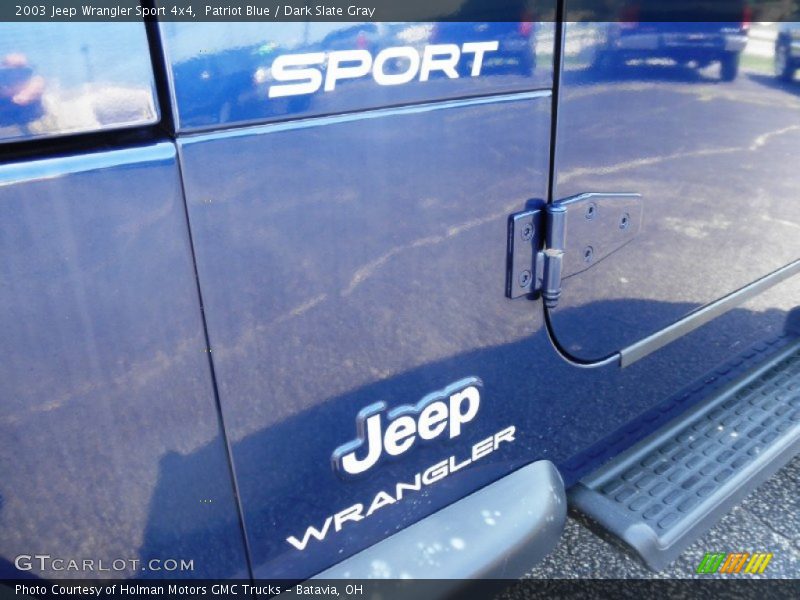 Patriot Blue / Dark Slate Gray 2003 Jeep Wrangler Sport 4x4
