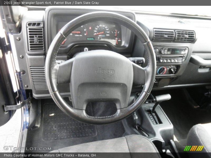 Patriot Blue / Dark Slate Gray 2003 Jeep Wrangler Sport 4x4