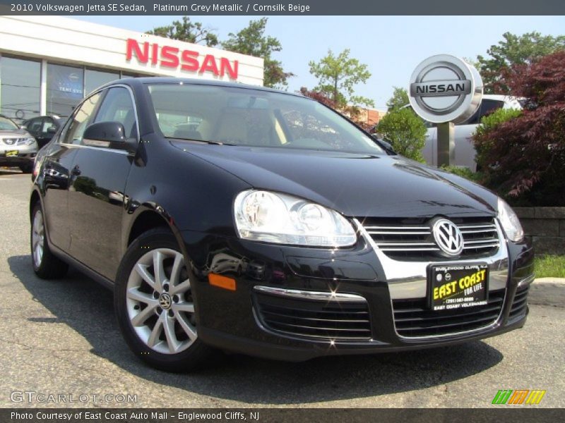 Platinum Grey Metallic / Cornsilk Beige 2010 Volkswagen Jetta SE Sedan